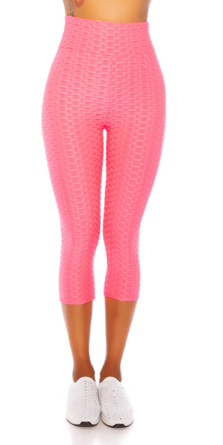 hoge taille 7/8 leggings roze